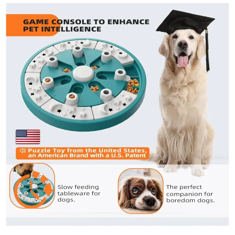 Food Puzzles Feeder Puppy Mental Stimulation Stimulating Enrichment Toys Interac